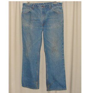JC Penney Plain Pockets Vtg Mens JEANS, 38x31, Made in USA, Grungy Worn, A28